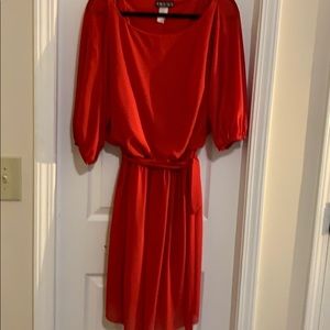 Red Chiffon Dress!
